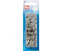Plastic Grey Non-sew Snap Fasteners 12,4mm - PRYM 393124 - packed