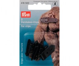 Fur clip fastening black - PRYM 416502